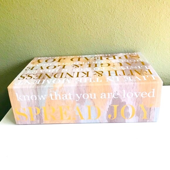 🌺4 Items 25$🌺 Tri-Coastal Storage Box - Positive Affirmations NWT - Picture 9 of 10